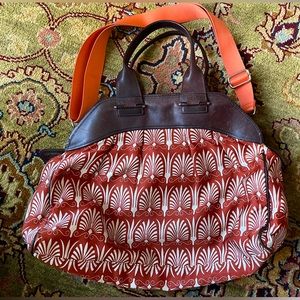 Marni Leather and Fabric Hand/shoulder and Crossbody Bag